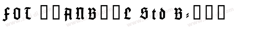 FOT 筑紫ANB丸ゴL Std B字体转换